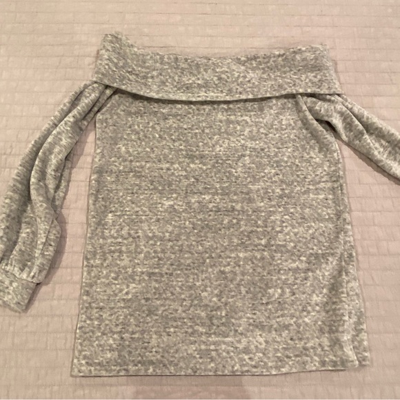 Loft Off-the-Shoulder Velour Sweatshirt - Picture 7 of 7